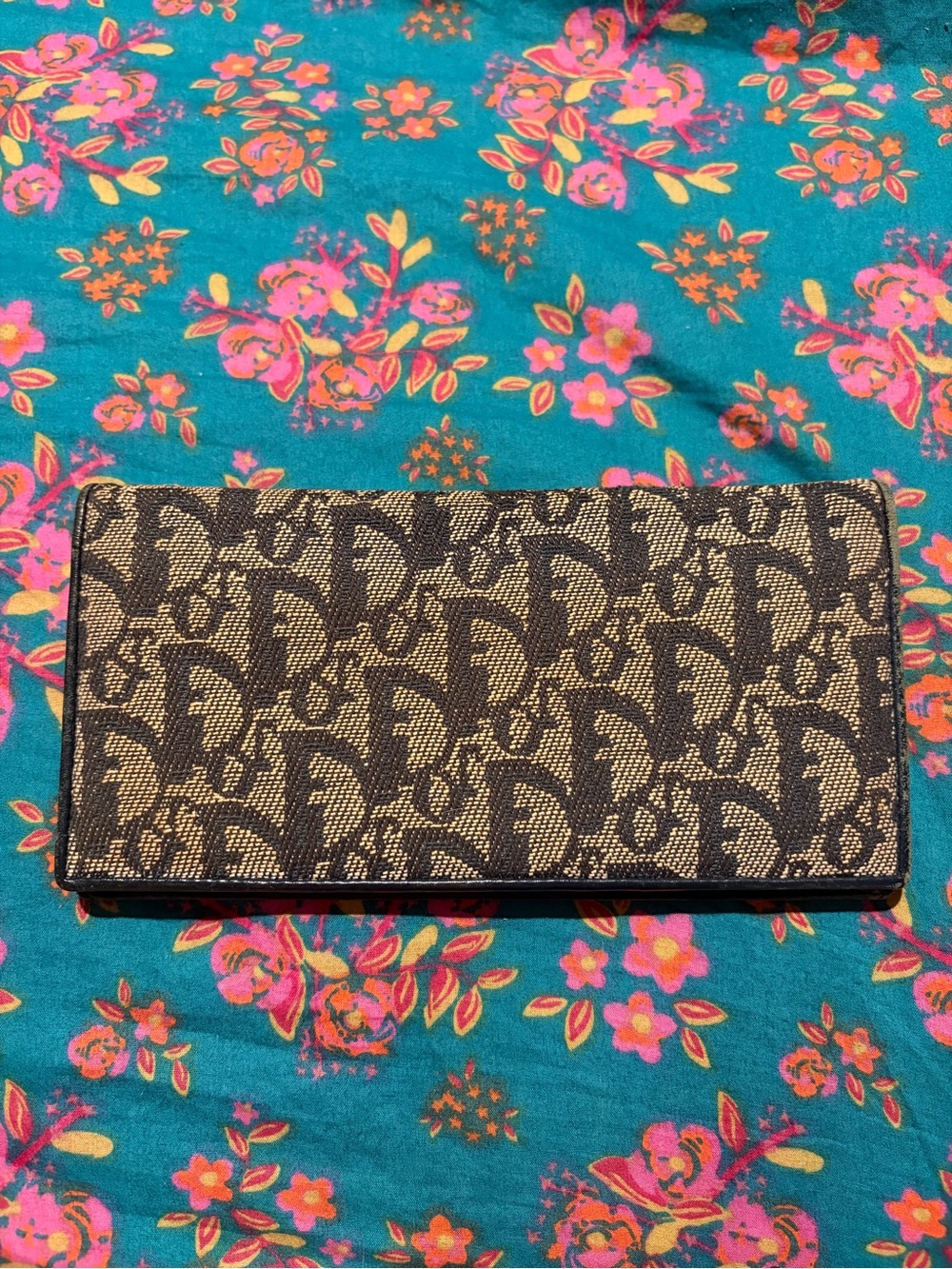 Christian Dior Trotter monogram print wallet